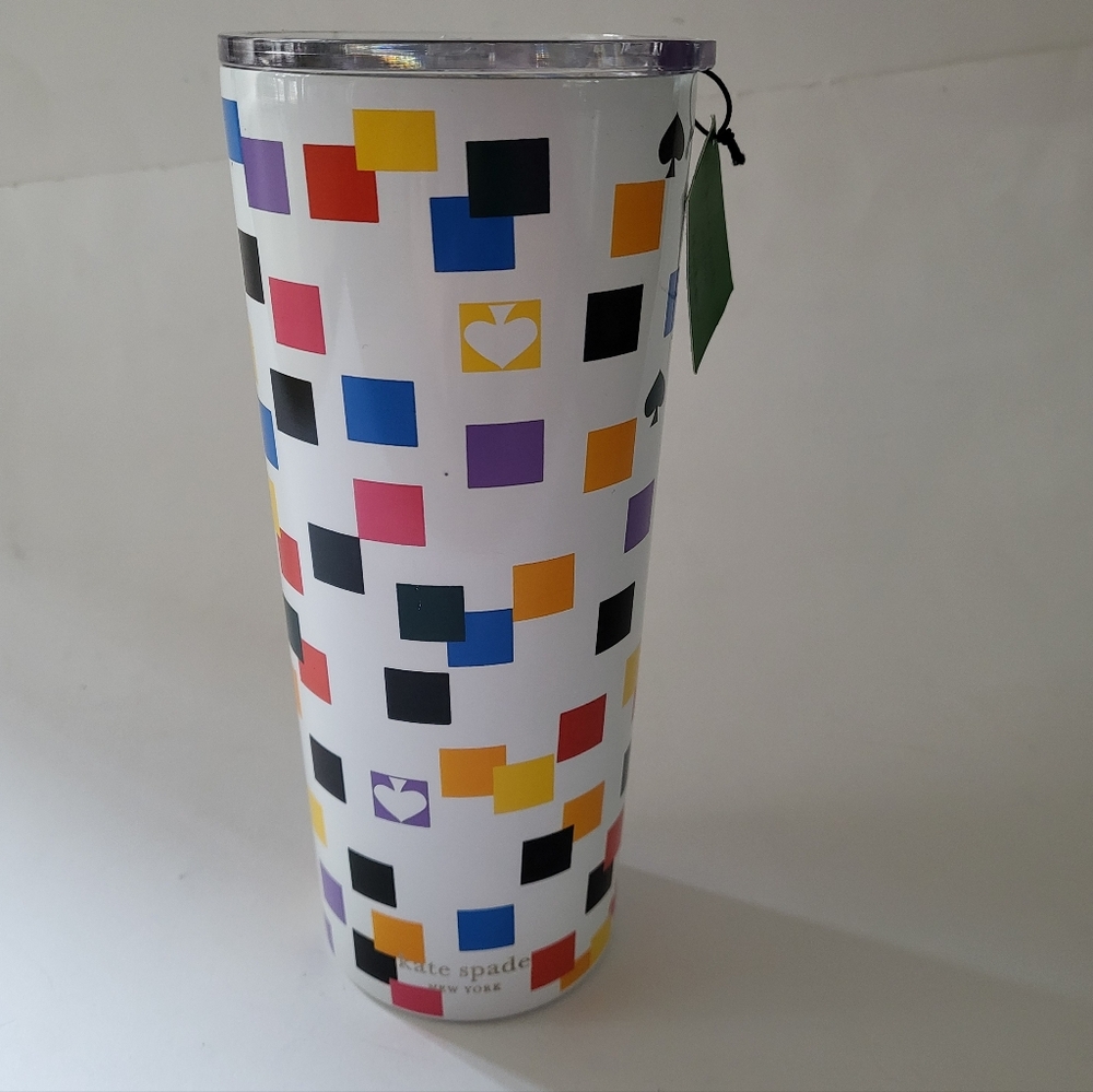 KATE SPADE New York tumbler mug stainless steel 24 oz